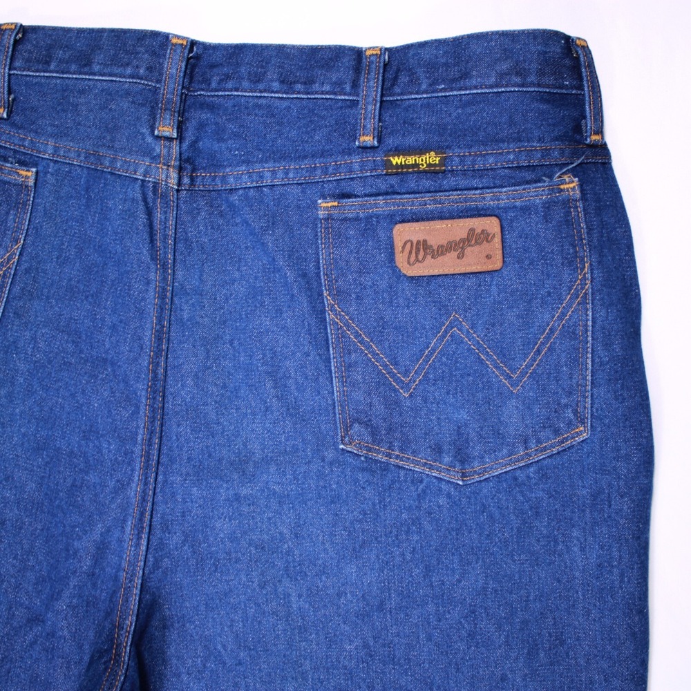 Vintage 70s-80s Wrangler Brand Jeans‎ Mens 44 Blue Regular Classic-41.5x24.5 - Picture 15 of 16